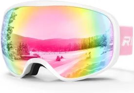 Ski Goggles Snowboard Goggles for Men Women Adults Youth,Over Glasses OTG/100% UV Protection/Anti-fog/Wide Vision