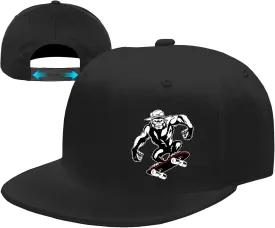 Snapback Hats Christian Hats for Men Flat Bill Hats for Men Adjustable Black Baseball Cap for Women