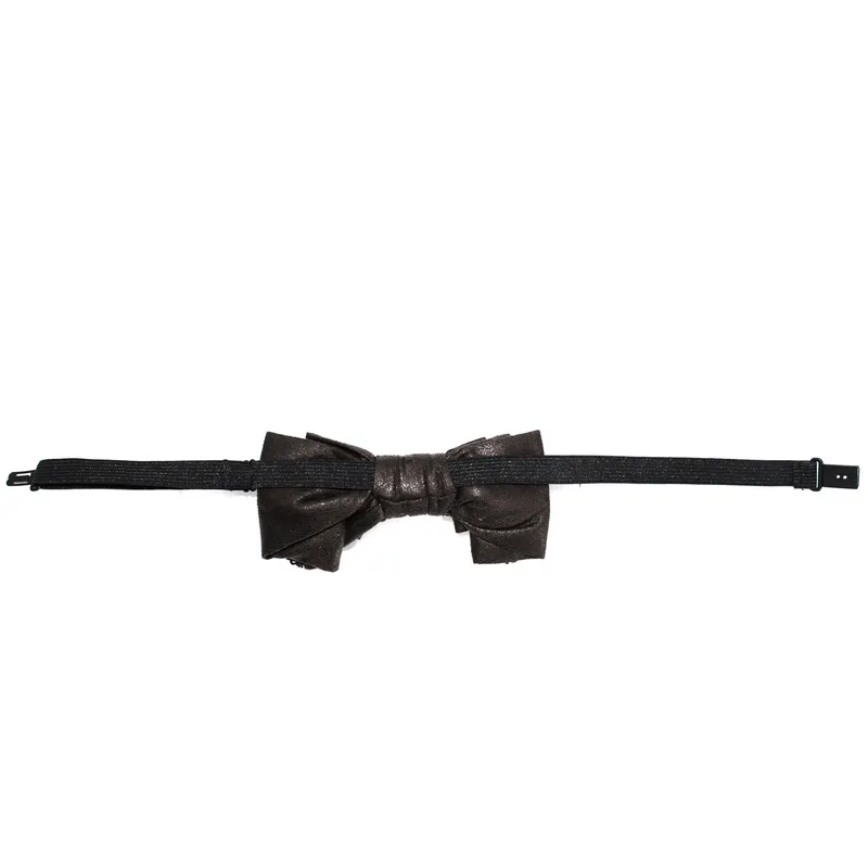 Steampunk Style Women's Bow Tie with Chain / Ladies Accessories for Shirts and Blouses Collars