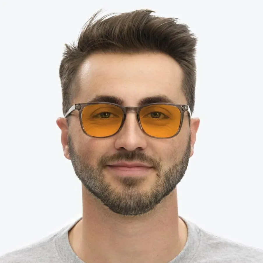 SunDown Taylor Blue Blocking Glasses - Pearl Grey - Readers