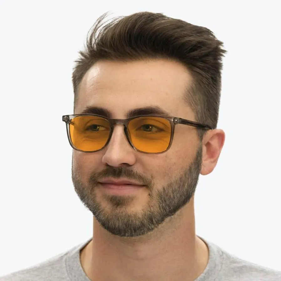SunDown Taylor Blue Blocking Glasses - Pearl Grey - Readers