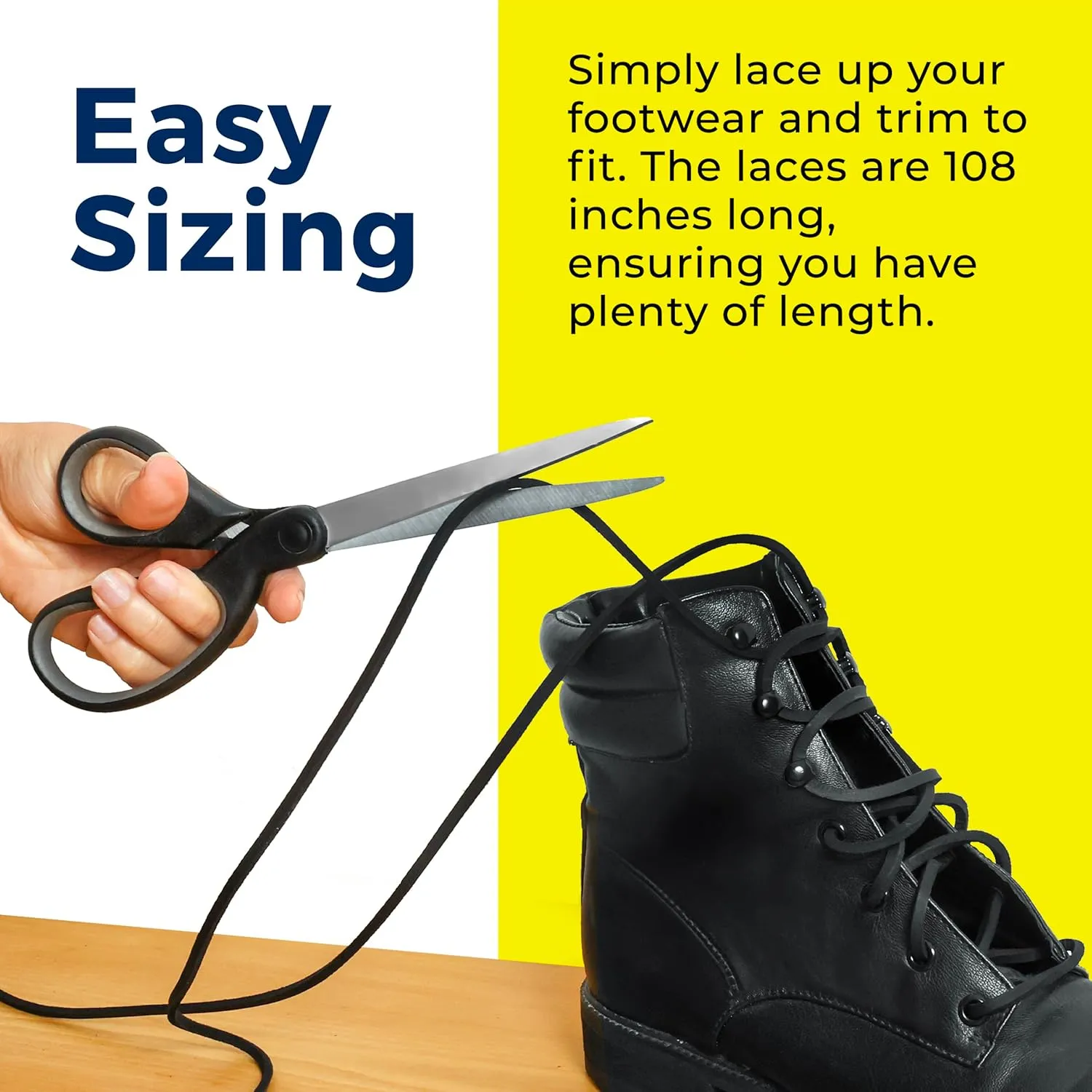 TOFL Logger Style Leather Boot Laces | 108 inch long | Comes in 1 or 3 Pairs