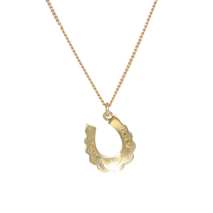 Victorian Pearl Horse Shoe Necklace