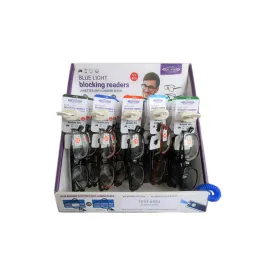 Wholesale Blue Light Blocking Readers Displayer of 30