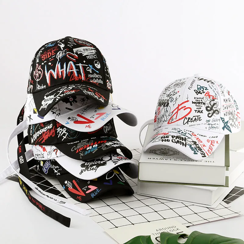 Wholesale Cotton Graffiti Peaked Cap